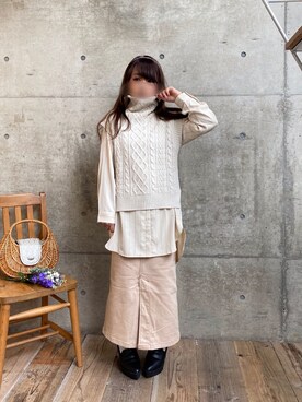 * 𝙠𝙧𝙣 *さん（レディース・148cm）の春コーディネート