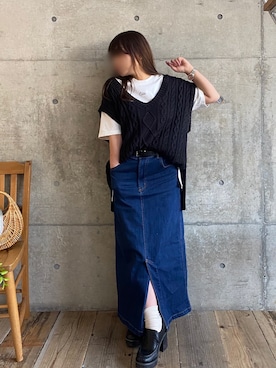 * 𝙠𝙧𝙣 *さん(レディース・148cm)の春コーディネート