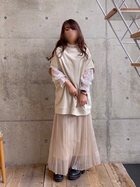 * 𝙠𝙧𝙣 *さん(レディース・148cm)の春コーディネート