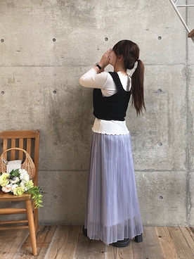 「Mysa&Liina（ミーサリーナ）のアイテム」を使った、* 𝙠𝙧𝙣 *さん（レディース・148cm）の春コーディネート