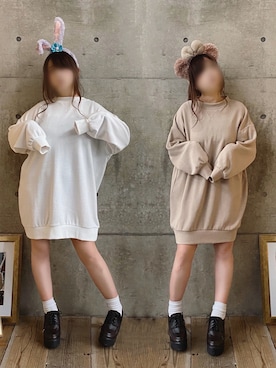 * 𝙠𝙧𝙣 *さん（レディース・148cm）の春コーディネート