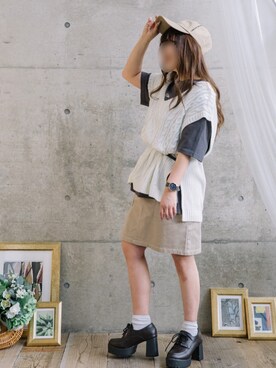 * 𝙠𝙧𝙣 *さん(レディース・148cm)の春コーディネート