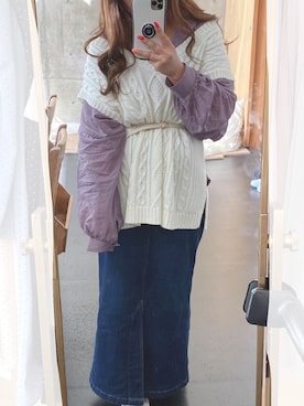 * 𝙠𝙧𝙣 *さん（レディース・148cm）の春コーディネート