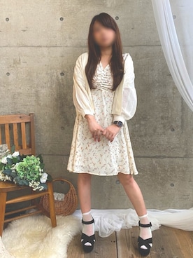 「Bou Jeloud（ブージュルード）のアイテム」を使った、* 𝙠𝙧𝙣 *さん（レディース・148cm）の春コーディネート