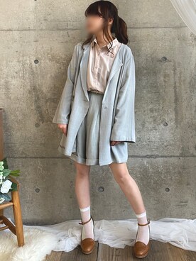 * 𝙠𝙧𝙣 *さん（レディース・148cm）の春コーディネート