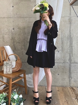 「Mysa&Liina（ミーサリーナ）のアイテム」を使った、* 𝙠𝙧𝙣 *さん（レディース・148cm）の春コーディネート