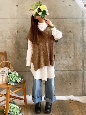 * 𝙠𝙧𝙣 *さん（レディース・148cm）の春コーディネート