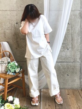 * 𝙠𝙧𝙣 *さん(レディース・148cm)の春コーディネート