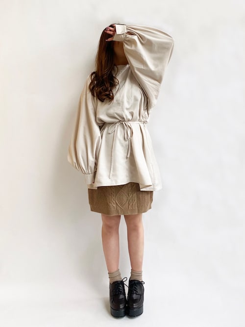 セール】ケーブルニットベストセットアップ（ニット/セーター