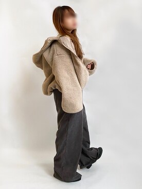「パワショル」｜「アイテム（ブルゾン）」を使った、* 𝙠𝙧𝙣 *さん（レディース・148cm）の秋コーディネート
