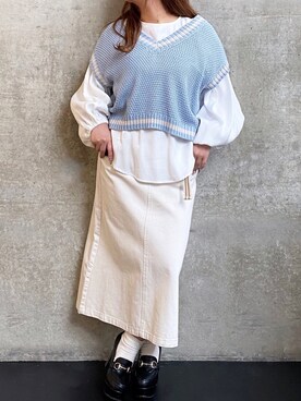 * 𝙠𝙧𝙣 *さん(レディース・148cm)の春コーディネート