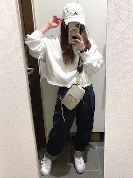 「MARC JACOBS（マークジェイコブス）のアイテム」を使った、* 𝙠𝙧𝙣 *さん（レディース・148cm）の春コーディネート