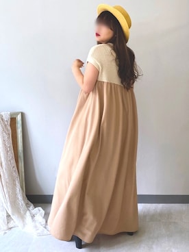 「Bou Jeloud（ブージュルード）のアイテム（帽子）」を使った、* 𝙠𝙧𝙣 *さん（レディース・148cm）の夏コーディネート