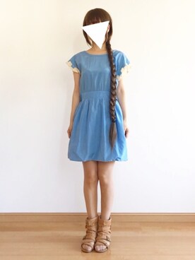 「SEE BY CHLOE（シーバイクロエ）のアイテム（ワンピース/ドレス）」を使った、Chihaさん（レディース・158cm）の春コーディネート