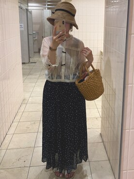 「Marc by Marc Jacobs（マークバイマークジェイコブス）のアイテム（アナログ腕時計）」を使った、Chihaさん（レディース・158cm）の夏コーディネート