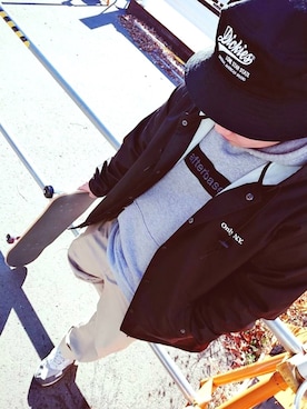 「AFTERBASE（アフターベース）のアイテム」を使った、ほっしーさん（メンズ・162cm）の冬コーディネート