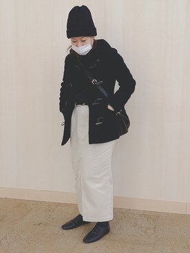 「すっぴん」｜「アイテム（ジャケット/アウター）」を使った、mikuさん（レディース・153cm）の冬コーディネート