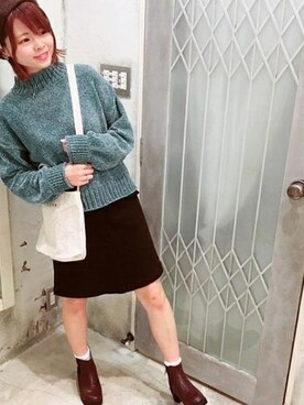 「cepo（セポ）のアイテム（トートバッグ）」を使った、cepo公式さん（レディース・160cm）の秋コーディネート
