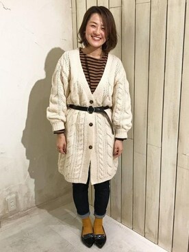 「e.r.g*（イーアールジー）のアイテム（パンツ）」を使った、cepo公式さん（レディース・165cm）の秋コーディネート