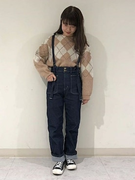 「e.r.g*（イーアールジー）のアイテム（トップス）」を使った、cepo公式さん（レディース・153cm）の冬コーディネート