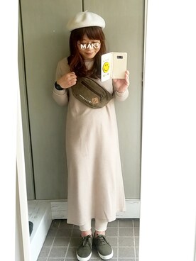 Champion チャンピオン のボディバッグ ウエストポーチ グリーン系 を使った人気ファッションコーディネート Wear
