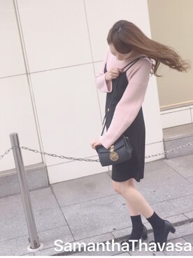 「サマンサタバサ」｜うーちゃん♡.*･ﾟ　さん（レディース・163cm・10代）の春コーディネート