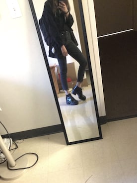 「school」｜「アイテム（ブーツ）」を使った、小猫さん（レディース・163cm）の春コーディネート