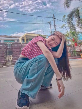 「cotton on」｜Angela陈芊宇さん（レディース・163cm）の春コーディネート