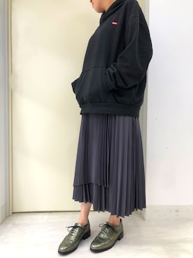 「PLST（プラステ）のアイテム」を使った、HIMIKO　北千住マルイ店さん（レディース・155cm）の秋コーディネート