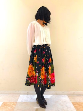 「HIMIKO On Rouge（ヒミコオンルージュ）のアイテム」を使った、HIMIKO　北千住マルイ店さん（レディース・155cm）の秋コーディネート