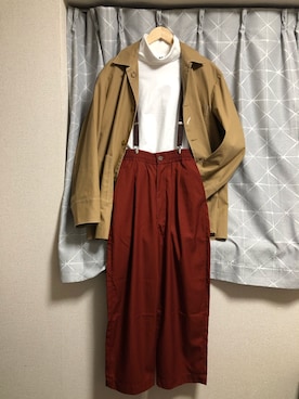 「アイテム（サスペンダー）」を使った、kobahurugiさん（メンズ・168cm）の春コーディネート