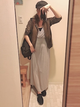 「LANI（ラニ）のアイテム」を使った、AyaMiさん（レディース・166cm）の夏コーディネート