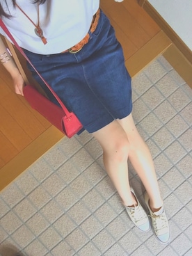 「e.r.g*（イーアールジー）のアイテム（バッグ）」を使った、Miiさん（レディース・168cm）の春コーディネート