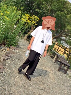 「Dr. Martens（ドクターマーチン）のアイテム（アクセサリー）」を使った、ぽせさん（メンズ・166cm）の夏コーディネート
