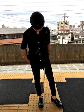 「Dr. Martens（ドクターマーチン）のアイテム（アクセサリー）」を使った、ぽせさん（メンズ・166cm）の夏コーディネート