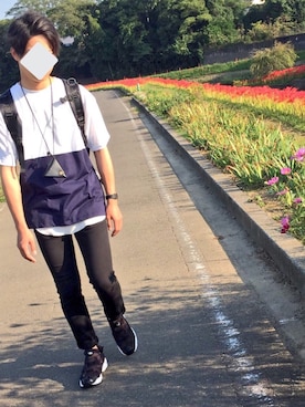 「Dr. Martens（ドクターマーチン）のアイテム（アクセサリー）」を使った、ぽせさん（メンズ・166cm）の秋コーディネート