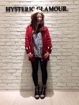 「カウチン」｜「アイテム（ハンチング/ベレー帽）」を使った、SUZUKIさん（レディース・150cm）の秋コーディネート