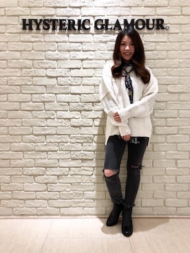 「ビッグサイズコーデ」｜「アイテム（ワンピース/ドレス）」を使った、SUZUKIさん（レディース・150cm）の冬コーディネート