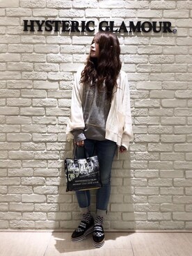 「スタッズ」｜「アイテム（レッグウェア）」を使った、SUZUKIさん（レディース・150cm）の秋コーディネート