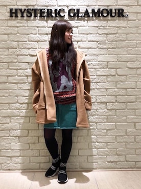 「HYSTERIC GLAMOUR（ヒステリックグラマー）のアイテム（モッズコート）」を使った、SUZUKIさん（レディース・150cm）の秋コーディネート