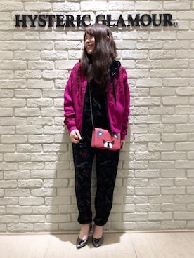 「刺繍」｜「アイテム（つなぎ/オールインワン）」を使った、SUZUKIさん（レディース・150cm）の冬コーディネート