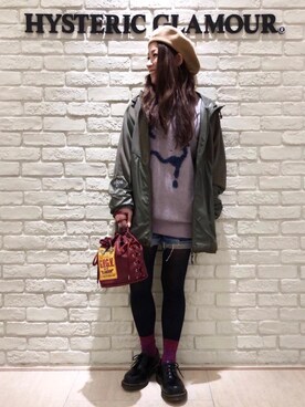 「ニコちゃん」｜「アイテム（スウェット）」を使った、SUZUKIさん（レディース・150cm）の冬コーディネート