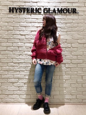 HYSTERIC GLAMOURのタンクトップを使ったレディース人気ファッション