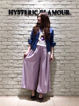 「ビックＴシャツ」｜「アイテム（ジャケット/アウター）」を使った、SUZUKIさん（レディース・150cm）の春コーディネート