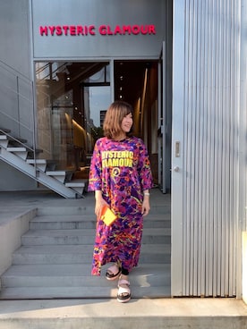 「アイテム（スマホケース/カバー、オレンジ系）」を使った、SUZUKIさん（レディース・150cm）の夏コーディネート