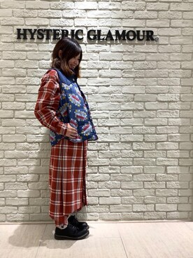 hysteric glamour ヒステリックグラマー ロングシャツ ワンピースFree寸法