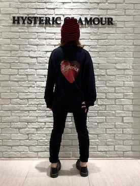 「ロックコーデ」｜「アイテム（ニットキャップ/ビーニー）」を使った、SUZUKIさん（レディース・150cm）の秋コーディネート