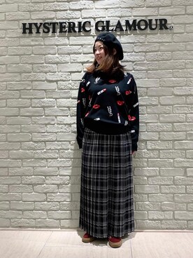 HYSTERIC GLAMOUR（ヒステリックグラマー）の「HYS LIPPIN柄 編込 プル