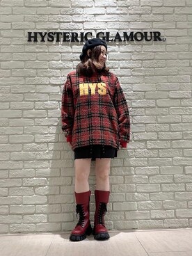 「ロックコーデ」｜「アイテム（スウェット）」を使った、SUZUKIさん（レディース・150cm）の冬コーディネート