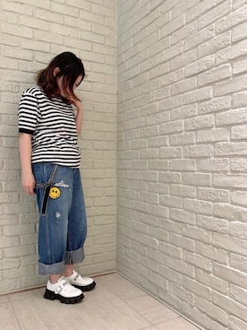 「でにむ」｜「アイテム（その他シューズ）」を使った、SUZUKIさん（レディース・150cm）の春コーディネート
